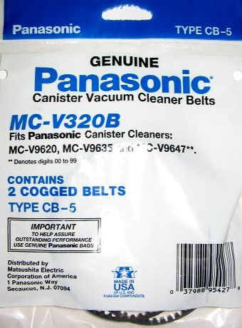Panasonic Canister  Cogged Belt CB-5